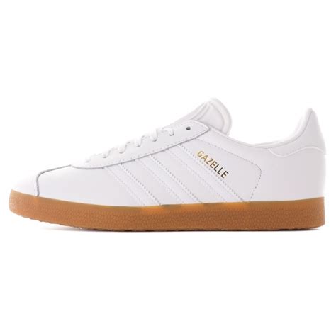 adidas gazelle weiß braune sohle|Adidas gazelle shoes white.